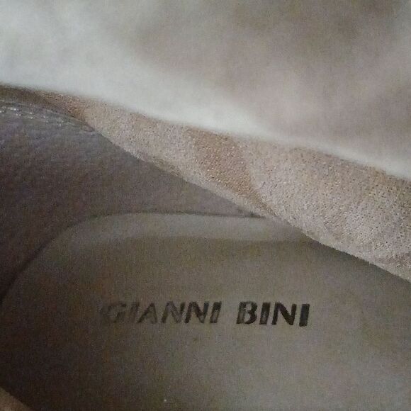 Gianni Bini Fur Topped Heeled Booties in Tan size 8 - Picture 8 of 10